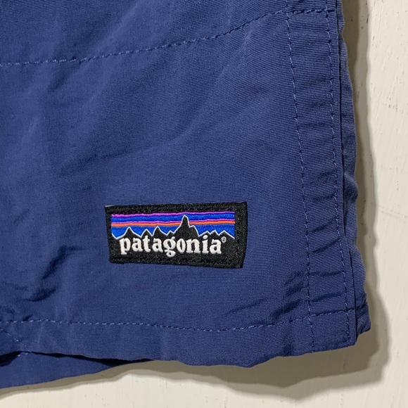 Patagonia Baggies 7” Dark Blue Casual Mesh Lined Shorts - Picture 2 of 6